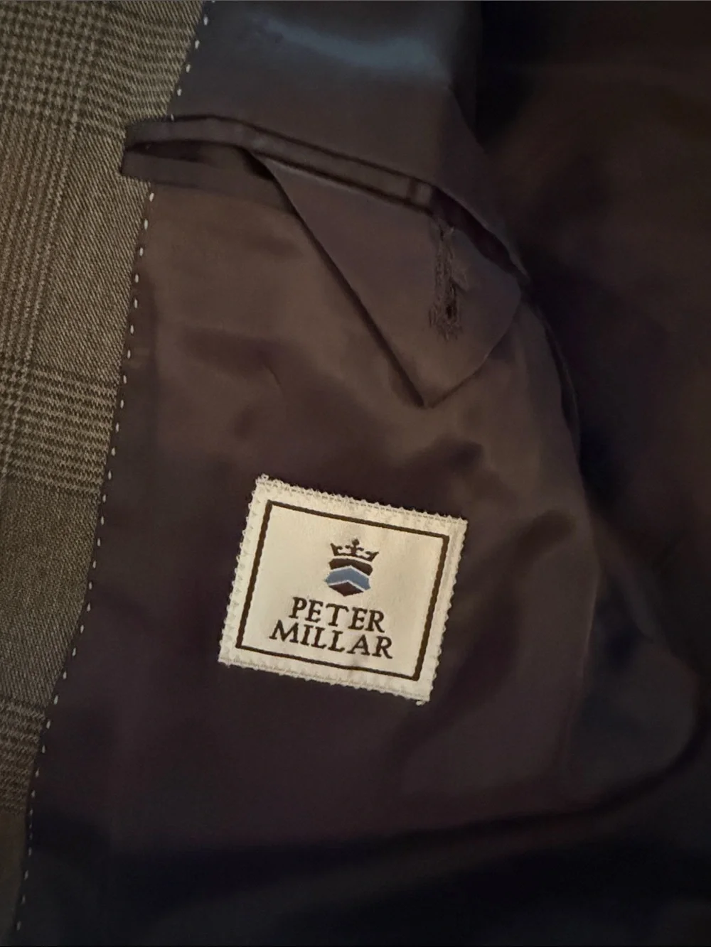 Peter Millar Brown Glen Plaid Sport Coat